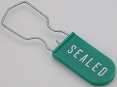Padlock Metal Wire Security Seal Pack of 100 Green Made In USA