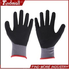 Findmall 12 Pairs L-Size Safety Work Gloves MicroFoam Nitrile Coated Foam Gloves