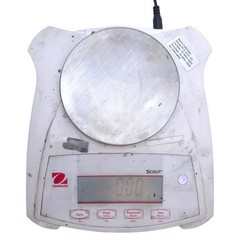 Ohaus SPX222 Scout Portable Balance, 220g Capacity, 5VDC, ø4.7in Pan, 22mm digit
