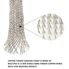 EMI RFI ESD Shielding Wire Sheathing Cable Sleeve Metal Mesh 5’&20′ Length Lot