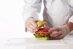 Medline Clear Touch Food Prep Poly Gloves, Latex and Powder Free, One Size…