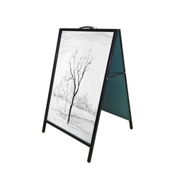 FixtureDisplays® Dry Erase White A-Frame Board All Metal Menu Sidewalk…