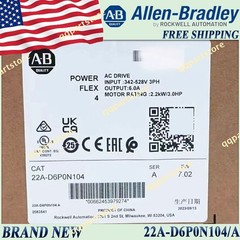 22A-D6P0N104 2022 New AB 22A-D6P0N104/A Powerflex 4 AC Drive Surplus