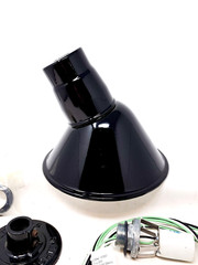 LSI INDUSTRIES 9″ ABOLITE ANGLED REFLECTOR GLOSSY BLACK-AD150 MISSING NECK
