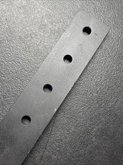 BOX BLADE 16-INCH RIPPER SHANK 5-HOLE BOX SCRAPER SHANK, BLACK
