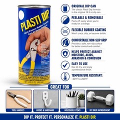 Original Dip Can White 14.5 fl oz Multi-Purpose Rubber Peelable Non-Slip Grip