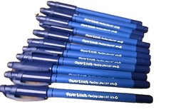 Box of 12 – NEW! FlexGrip Ultra Recycled Ballpoint Pen, Stick, Fine 0.8mm BLUE!