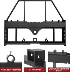 45″ Pallet Fork Frame with 48″ Fork Blades for Loaders Tractors