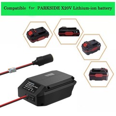 DC 20V to 12V Step Down Converter Adapter for Parkside X20V Team Battery W/ Wire