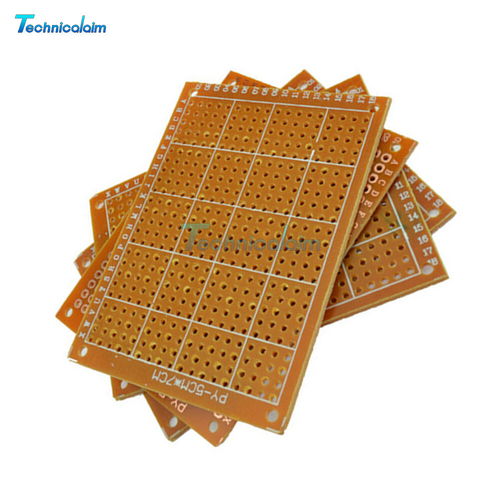 5PCS 5cm x 7cm Prototype Paper PCB for Universal Board Prototyping PCB DIY Kit-