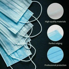 Disposable Face Mask Level II Medical Surgical Dental 3-Ply BFE 98% 100 Pack