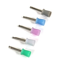 100pc/box Dental Polishing Cups Brush Prophy Nylon Metal Latch Flat Mixed Color