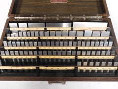 Starrett Webber – RS81A1 – Steel, English, Gr. 2 Gage Block Set – 81 pcs – QD16