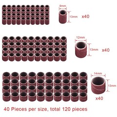 AUSTOR Aluminum Oxide Sanding Drum Set with Free Box Including 120 Pieces…