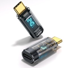 1in 240W USB-C Power Meter Tester with LED Display (PD240) – Black