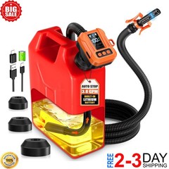 Cordless Fuel Transfer Pump, Automatic 3.8 GPM Gas Can Pump, Electric Fuel Pump