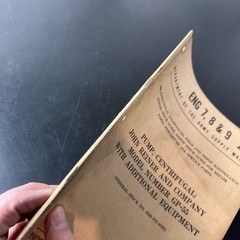 VTG Supply Manual Eng 7 8 9 2114 Maintenance Pump John Reiner GP-55 1956