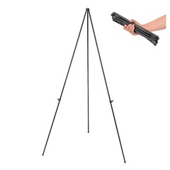 Office Depot Metal Display Easel 61.5 Folding Tripod Presentation Sign Stand NEW