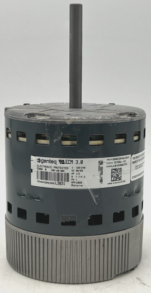 GENTEQ 5SME39HXL3031 ECM 3.0 BLOWER MOTOR 1/2HP 120/240V 101564-01 B10V084773