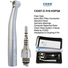 COXO Dental Fiber Optic Handpiece High Speed Turbine For Kavo NSK Sirona Coupler