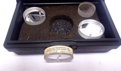 VINTAGE EDMUND SCIENTIFIC CO. OPTICAL FLAT SET/PRECISION-POLISHED OPTICAL FLATS