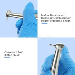 Mini Head Dental High Speed Handpiece One Water Spray Air Turbine M4 4Holes