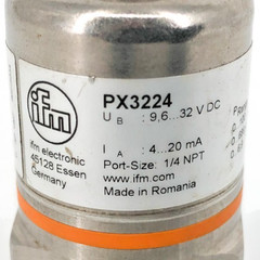 New IFM PX3224 Pressure Transmitter 0-100psi 9.6-32VDC – No Box
