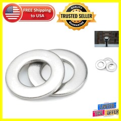 M6 Flat Washers 100 Pack – Corrosion Resistant Stainless Steel for Versatile Use