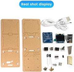 1Set ESP8266 DIY Electronic Display Mini Clock Kit With Shell Soldering Project