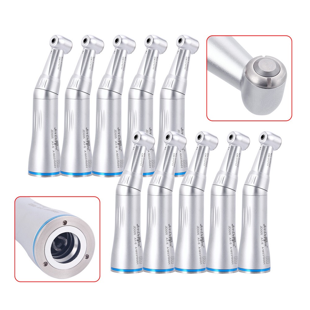 AZDENT Dental Inner Water Spray Contra Angle Low Speed Handpiece Push Button