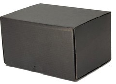 50 PCS 7x5x4 Inches Black Small Mailer Corrugated Cardboard Shipping Boxes