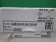 OMRON G4W-2212P-US-TV5-HP 12VDC DPST-NO Power Relay 12VDC 6Pin 15A 250V