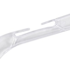 Lot Of 50 Clear Plastic 17″ Shirt Top Dress Retail Hangers w’ Metal Swivel Hooks