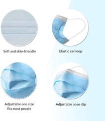 Hygenix Level 3 Procedure 3Ply Disposable Face Masks – ≥98% Filtration, Flui