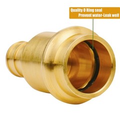 WHK 10Pack 3/4″ ProPress Brass Crimp Adapters for Copper to PEX B, LeadFree