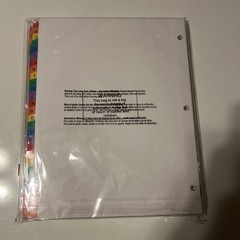 Blue Summit Supplies Alphabet Binder Tab Dividers for 3 Ring Binder/Notebook NEW