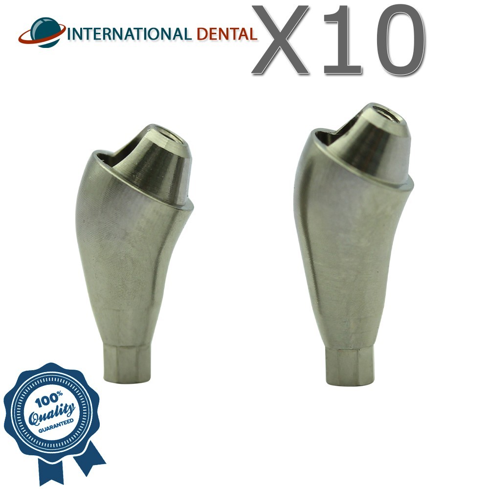 10 Dental Angled Multi Unit 30° Prosthetic NC Megagen® BlueDiamond Compatible