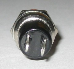 Momentary Red Pushbutton Switch – Panel Mount – SPST N.O. – 1/4″ Mounting Hole