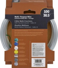 Galvanized Steel Wire 14 Gauge 100 Ft Coil for Fencing, Tying, DIY Projects