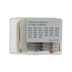 270 PCS BZX55C Series 0.5W DO35 Zener Diode Assortment Kit Electronic Parts