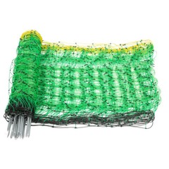 42.5″H x 164’L Heavy Duty Electric Fence Netting W/Posts Spike for Farms Ranches