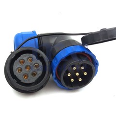 SD28 2-26Pin Elbow Panel Mount Bulkhead Plug + Socket,Automotive Cable Connector