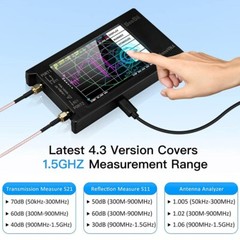 NanoVNA-H4 10KHz~1.5GHz Vector Network Analyzer Handheld TFT MF Antenna Analyzer
