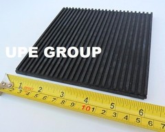 4 pack of All Rubber Anti vibration pads ribbed on both side 6″x6″x3/8″