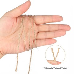 G2PLUS Natural Jute Twine, 1.5MM 984 Feet Gift Brown 1.5mm 984ft,