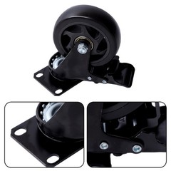 4Pcs 4″ Industrial Heavy Duty Casters 360 Degree Swivel Wheels with Brake