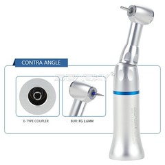 10 Dental Low Speed Handpiece 1:1 Contra Angle Push Button fit FG 1.6mm Burs USA