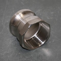 (2) USA Sealing Cam and Groove Fitting BULK-CGF-6, 2″ Type A, 316 SS, A-2, Hose