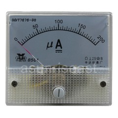 1 x DC200uA Analog Panel APM Microampere Current Meter Gauge 85C1 DC0-200uA
