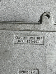 NEW CROUSE HINDS USA EDS-272 IRON EXPLOSION PROOF BACK BOX 2 GANG 3/4″ DEAD END